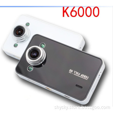 K6000 Car Camera Novatek Chipset Car Video Recorder FHD 1920*1080P 25FPS 2.7 inch TFT Screen with G-sensor Registrator for Car